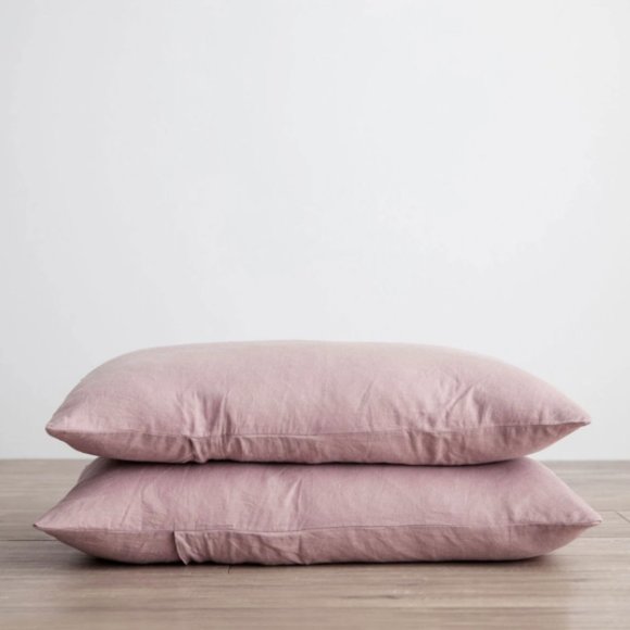 Morrow Soft Goods Heirloom Linen Mauve Set - Picture 3 of 7